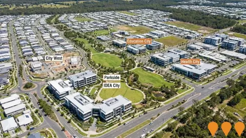 AI impression: Greater Springfield Master Planned Community, Communities, Precincts & Urban Renewal