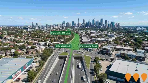 AI impression: WestConnex M4-M5 Link, Transport & Logistics