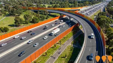 AI impression: Eastern Freeway Upgrades, Transport & Logistics