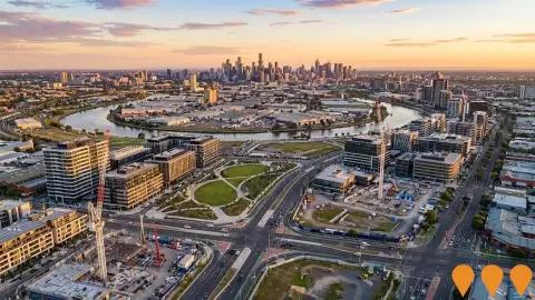 AI impression: Fishermans Bend Innovation Precinct, Science & Research