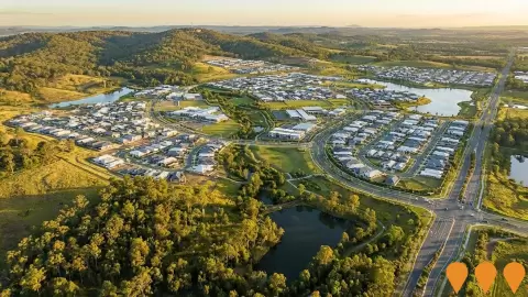 AI impression: Flinders Lakes, Communities, Precincts & Urban Renewal