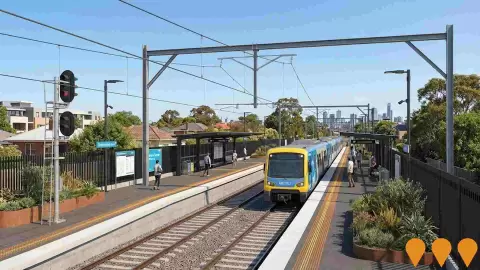 AI impression: Metro Tunnel Network Upgrades - Sandringham, Werribee and Williamstown Cross-City Service, Transport & Logistics