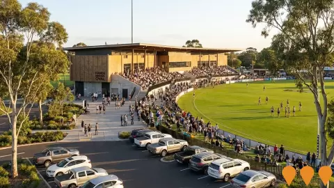 AI impression: Hands Oval Redevelopment, Sports & Recreation