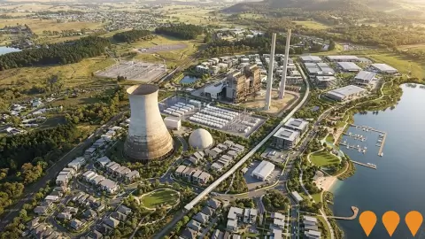 AI impression: Former Wallerawang Power Station Redevelopment, Communities, Precincts & Urban Renewal