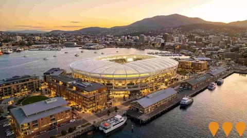 AI impression: Macquarie Point Stadium, Sports & Recreation