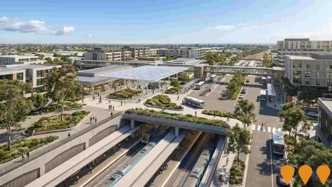 AI impression: Suburban Rail Loop North - Broadmeadows Station, Transport & Logistics