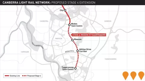 AI impression: Canberra Light Rail Stage 4 - Woden to Tuggeranong, Transport & Logistics