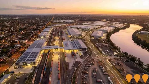 AI impression: Moorebank Intermodal Precinct, Transport & Logistics