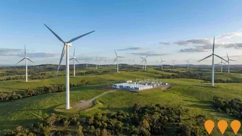 AI impression: Spicers Creek Wind Farm, Energy