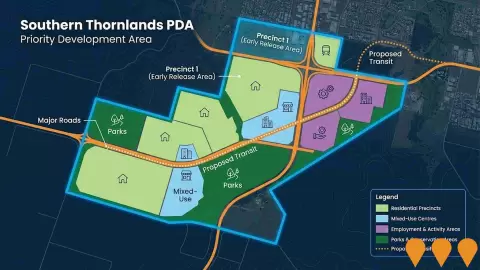 AI impression: Southern Thornlands Priority Development Area, Communities, Precincts & Urban Renewal