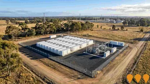 AI impression: Tramway Road Battery Energy Storage System, Energy