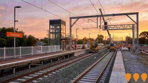 AI impression: Wollongong to Coniston Rail Infrastructure Upgrade, Transport & Logistics