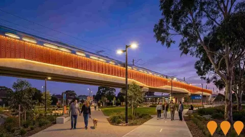 AI impression: Bell Street to Moreland Level Crossing Removal, Transport & Logistics
