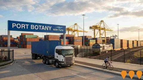 AI impression: Port Botany Expansion & Rail Duplication, Ports, Marinas, Fisheries & Aquaculture