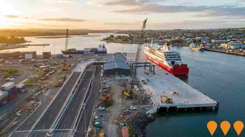 AI impression: TasPorts QuayLink Port Development, Ports, Marinas, Fisheries & Aquaculture