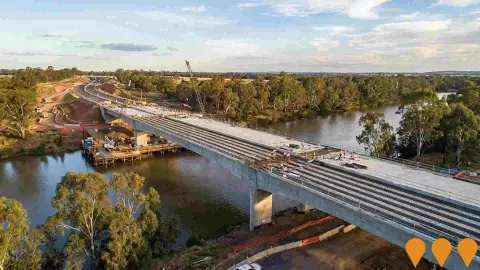 AI impression: New Dubbo Bridge (Aunty Pearl Gibbs Bridge), Transport & Logistics