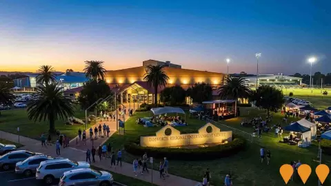 AI impression: Tamworth Sports and Entertainment Precinct, Communities, Precincts & Urban Renewal