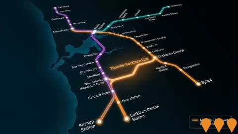 AI impression: METRONET Thornlie-Cockburn Link, Transport & Logistics