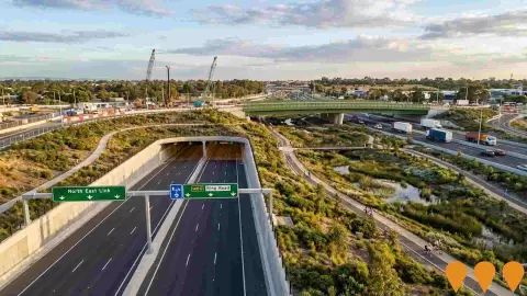 AI impression: North East Link, Transport & Logistics