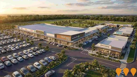 AI impression: Calderwood Village, Retail