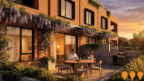 AI impression: Spotswood Yards Precinct, Communities, Precincts & Urban Renewal
