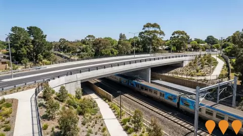 AI impression: Elgar Road Level Crossing Removal, Transport & Logistics