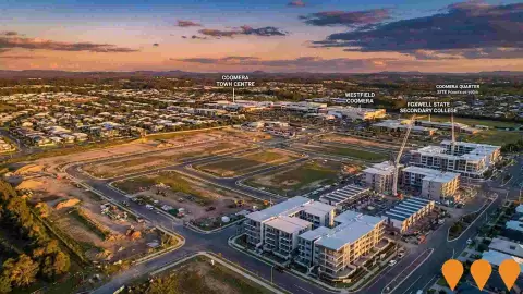 AI impression: Coomera Quarter, Communities, Precincts & Urban Renewal