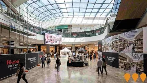 AI impression: Westfield Southland Redevelopment, Retail