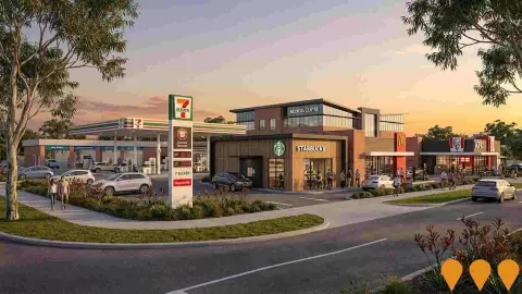 AI impression: Gaebler Road Mixed-Use Commercial Development, Communities