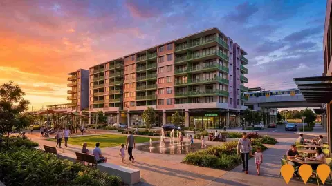 AI impression: Kellyville Station Precinct, Communities, Precincts & Urban Renewal
