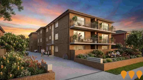 AI impression: Hamilton South Social Housing Renewal, Residential Development