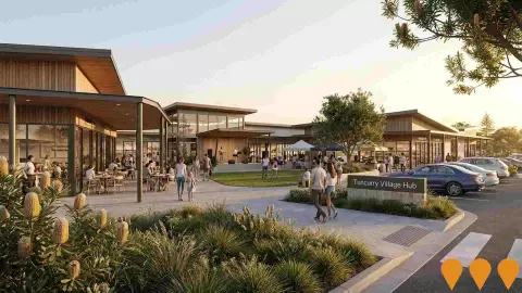 AI impression: Tuncurry Village Hub, Communities