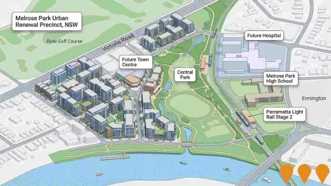 AI impression: Melrose Park Urban Renewal Precinct, Communities, Precincts & Urban Renewal
