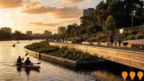 AI impression: Greenline Project, Communities, Precincts & Urban Renewal