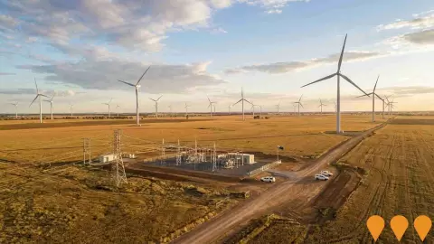 AI impression: Devlins Bridge Wind Farm, Energy