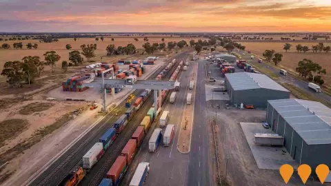 AI impression: Deniliquin Intermodal Freight Hub, Transport & Logistics