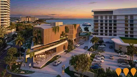 AI impression: Townsville Breakwater Master-Planned Precinct, Precincts & Urban Renewal
