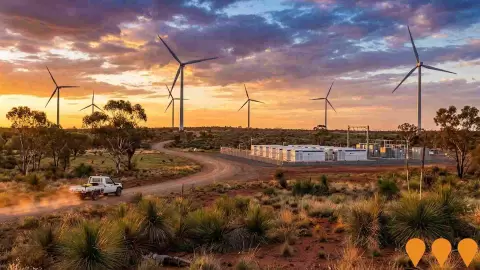 AI impression: Cobar Wind Farm, Energy