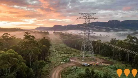 AI impression: Hunter Transmission Project, Utilities