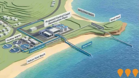 AI impression: Toukley Desalination Water Treatment Plant, Environmental & Disaster Management