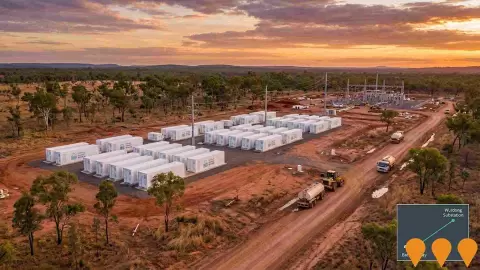 AI impression: Hughes Road Battery Energy Storage System, Energy