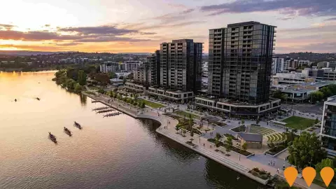 AI impression: Belconnen Lakeshore - Connected Waterfront Precinct, Communities, Precincts & Urban Renewal