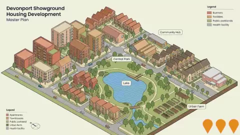 AI impression: Devonport Showground Redevelopment, Residential Development