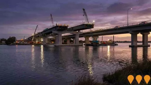 AI impression: Mandurah Estuary Bridge Duplication, Transport & Logistics