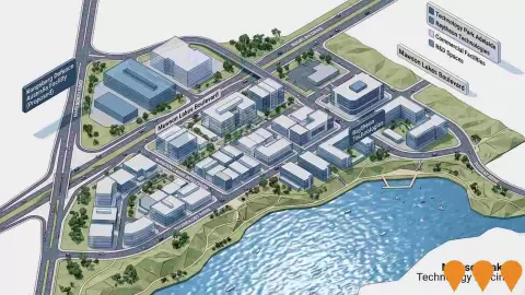 AI impression: Technology Park Adelaide Precinct Expansion, Business Parks & Technology Hubs