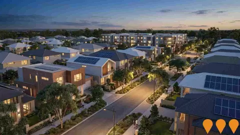 AI impression: City of Gosnells Local Planning Scheme 24, Communities, Precincts & Urban Renewal