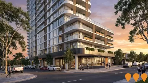 AI impression: Gregory Hills Mixed-Use Development (38-44 Lasso Road), Business Parks & Technology Hubs