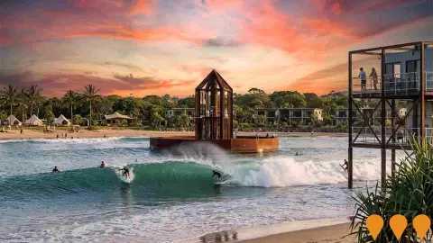 AI impression: Surf Lakes Capricorn Coast Wave Resort, Tourism