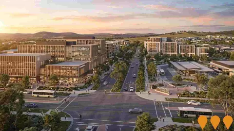 AI impression: Molonglo Town Centre, Communities, Precincts & Urban Renewal