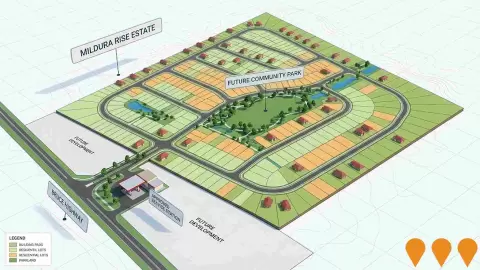 AI impression: Mildura Rise Estate, Communities